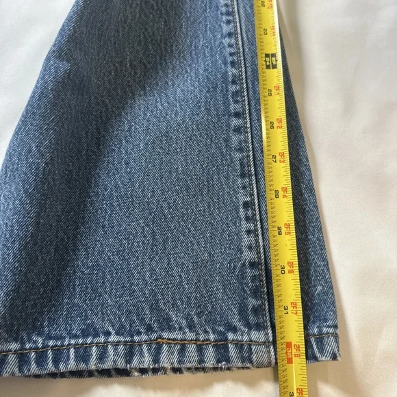 Levis Jeans Mens 36x34 (35x34) Dark Blue 517 Boot Cut All Cotton Denim - Picture 5 of 14